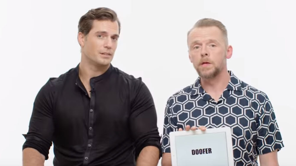 Watch Henry Cavill and Simon Pegg’s funny guide to English slang