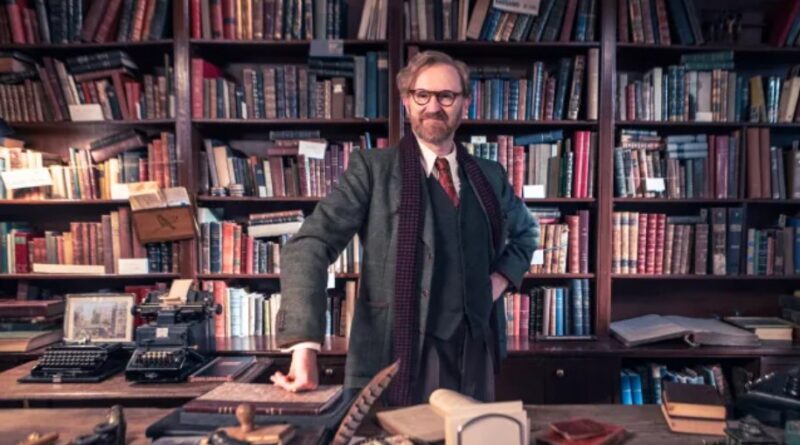 Mark Gatiss as Gabriel Book pictured in his shop