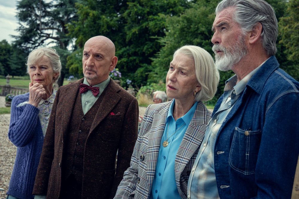 Ben Kingsley, Helen Mirren and Pierce Brosnan