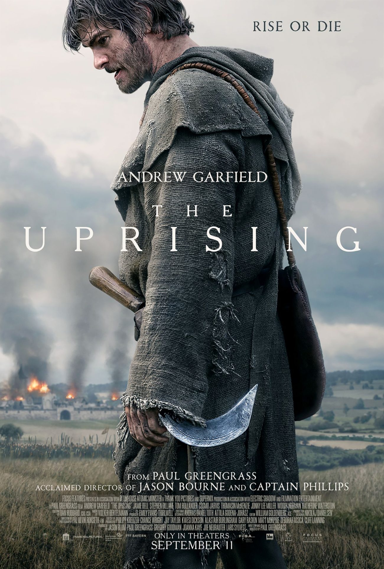 Andrew Garfield in The uprising poster