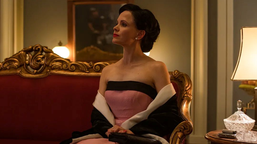 Kate Phillips as Ioana Celibidache in The Yellow Tie