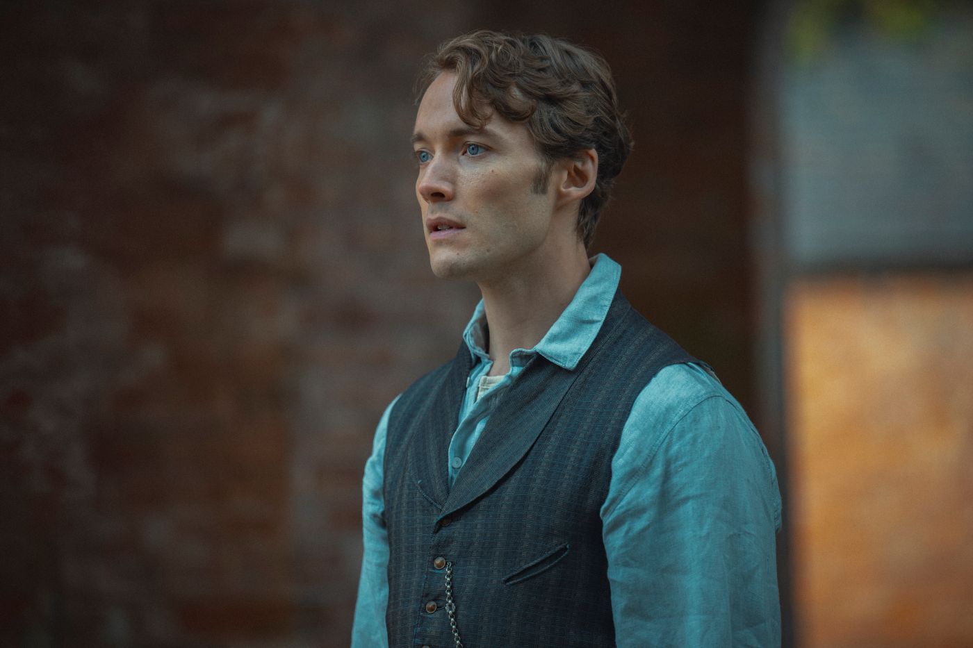 Toby Regbo as Richard Cadbury in the Victorian drama The Cadburys